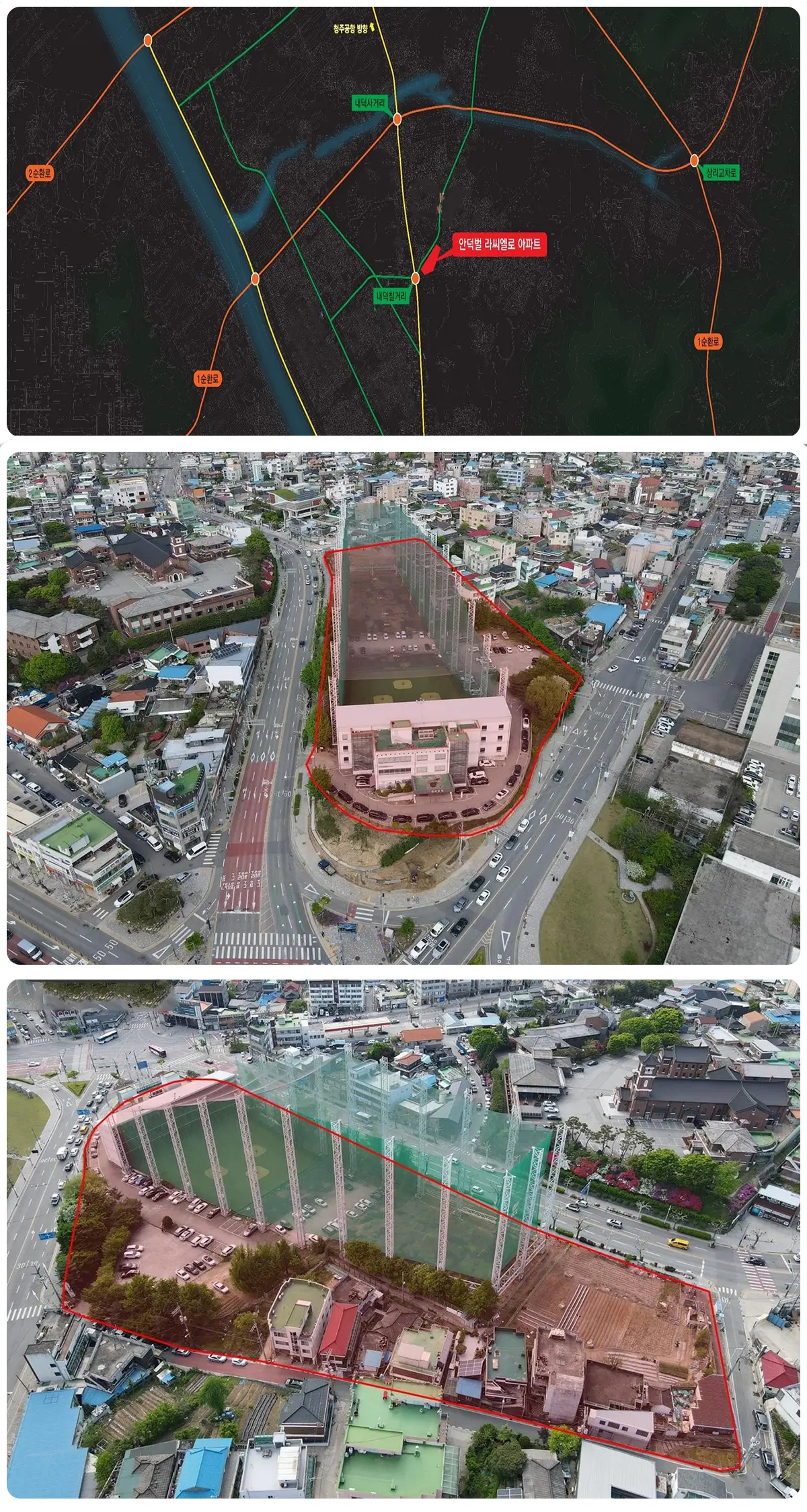 청주 라씨엘로 위치지도입니다